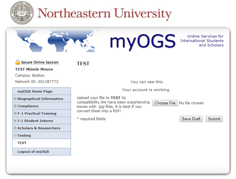 Troubleshooting myOGS - officeofglobalservices