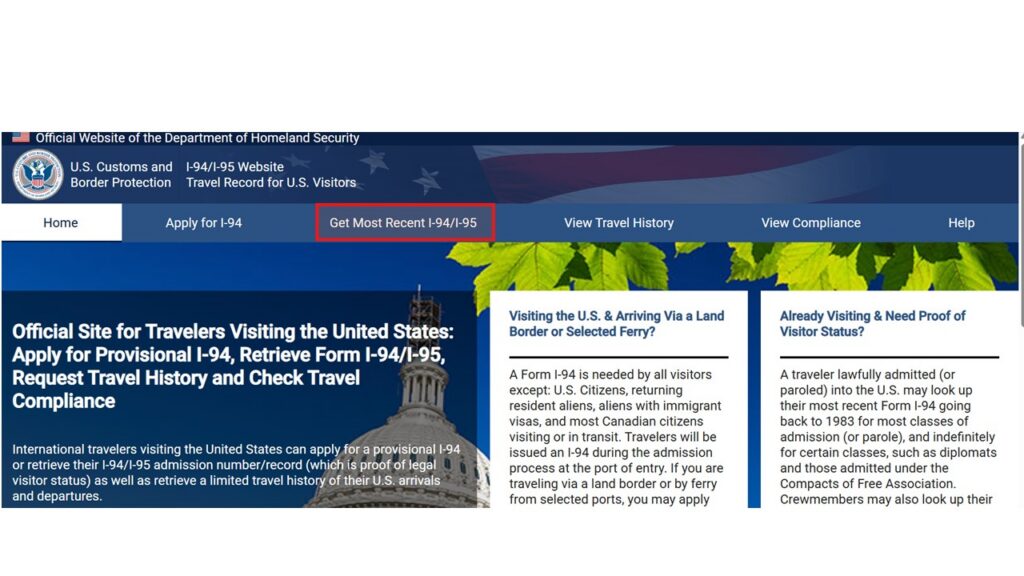 Obtaining I-94 - Office of Global Services